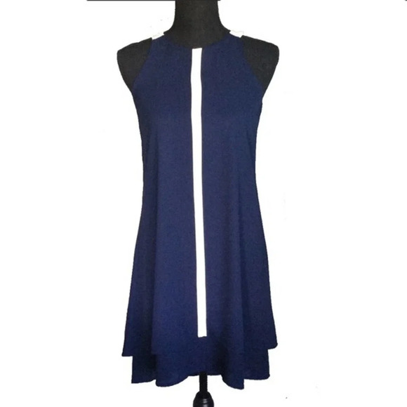 Monteau Dresses & Skirts - MONTEAU | Sleeveless High Low Navy Sailor Dress XS